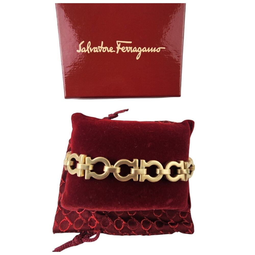 Salvatore Ferragamo Gold Chain Bracelet